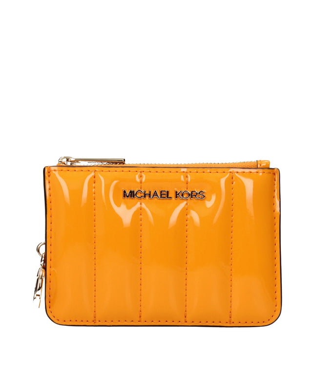 Michael Kors Orange Leather Wallets