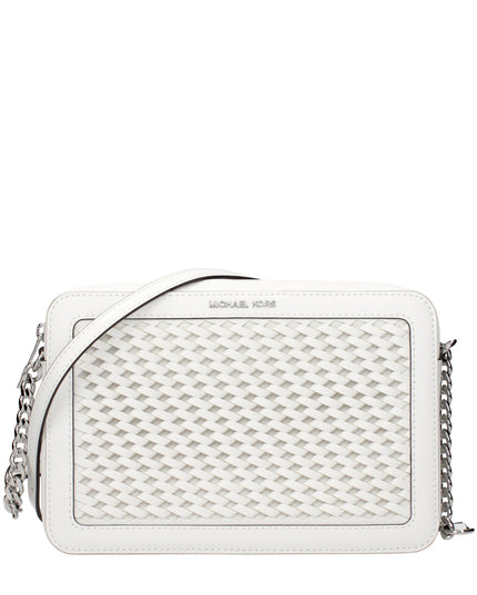 Michael Kors White Leather Crossbody Bags