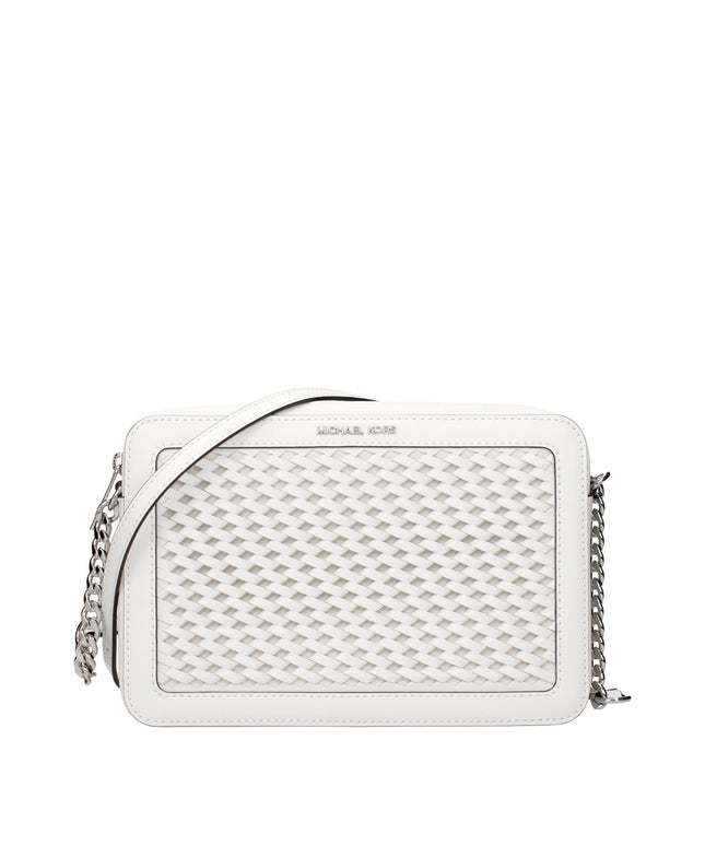 Michael Kors White Leather Crossbody Bags