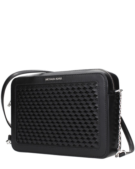 Michael Kors Black Leather Crossbody Bags