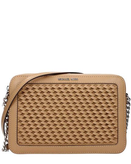 Michael Kors Brown Leather Crossbody Bags