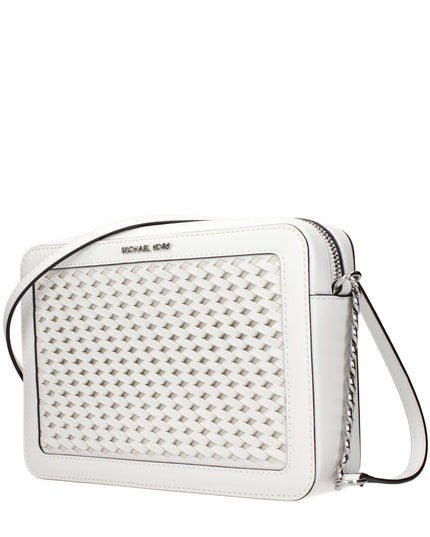 Michael Kors White Leather Crossbody Bags
