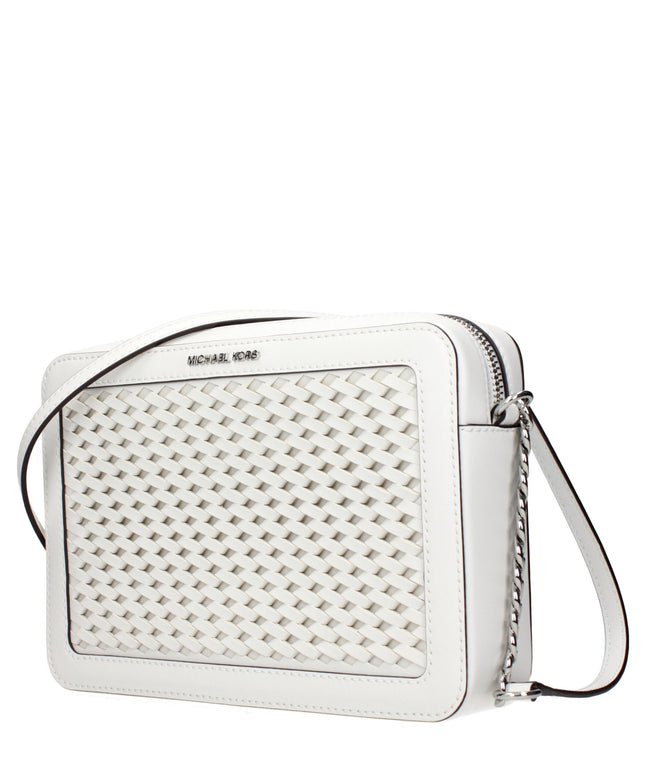Michael Kors White Leather Crossbody Bags
