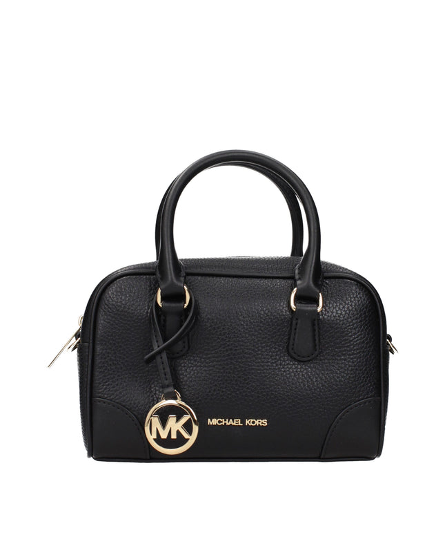Michael Kors Black Leather Handbags
