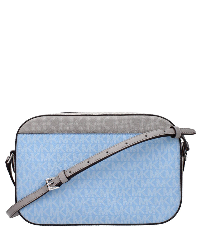 Michael Kors Light Blue Fabric Crossbody Bags