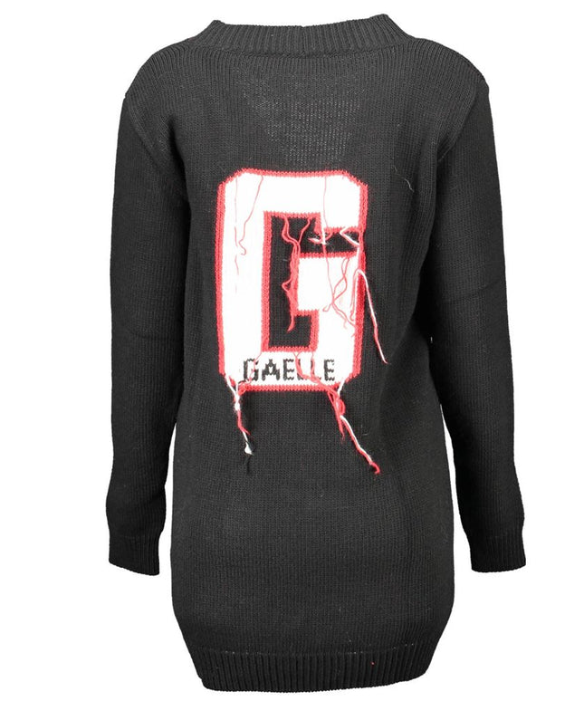 Gaelle Paris Black Wool Sweater