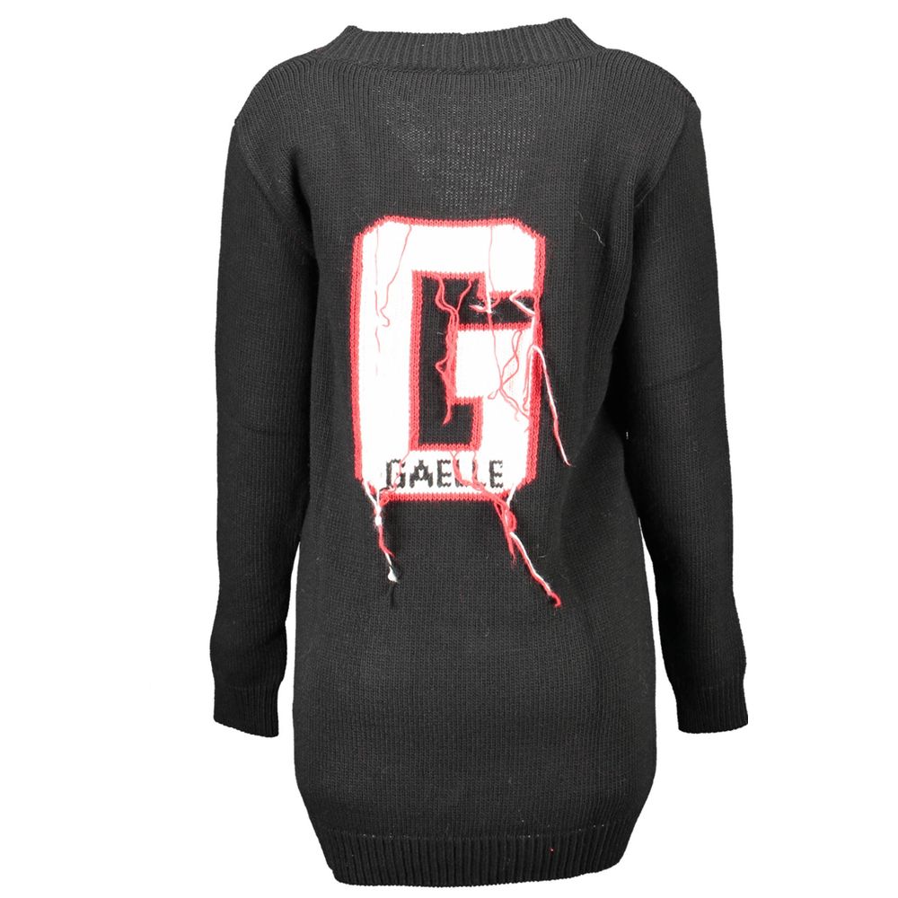 Gaelle Paris Black Wool Sweater