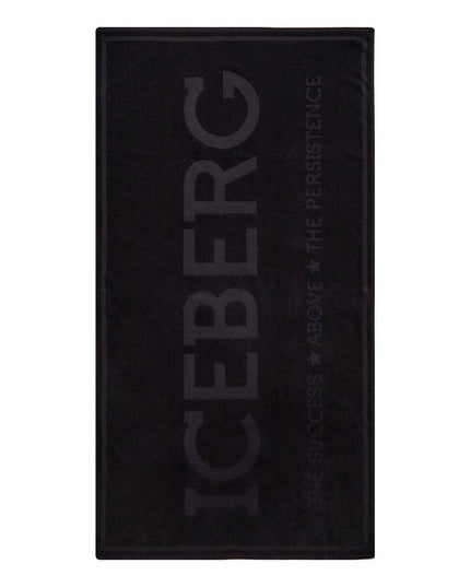 Iceberg Black Cotton Swimwear