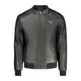 Accademia Militare Black Polyester Jackets & Coat
