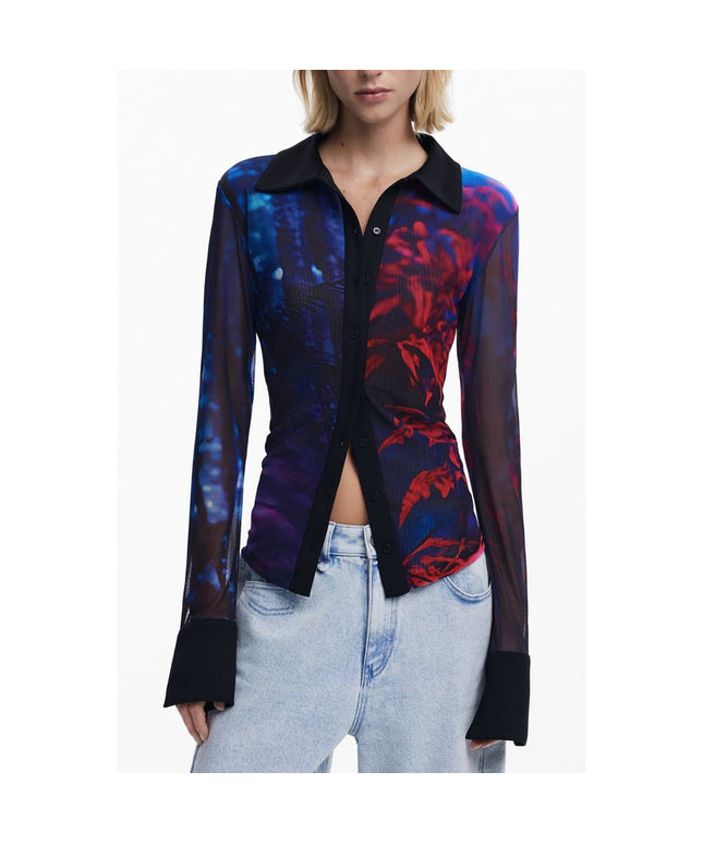 Desigual Black Polyester Shirt