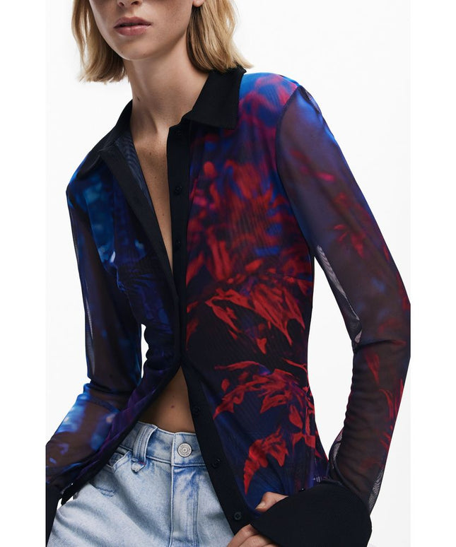 Desigual Black Polyester Shirt