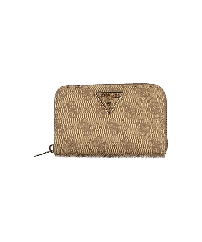 Guess Jeans Beige Polyethylene Women Wallet