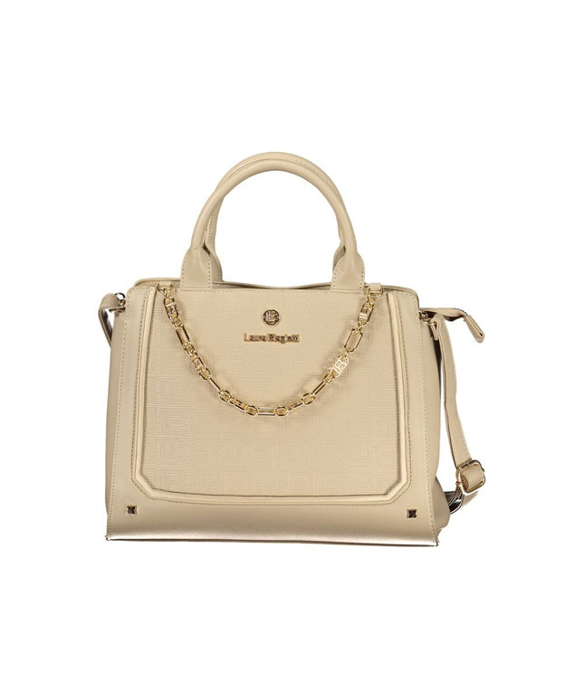 Laura Biagiotti Beige PVC Women Handbag