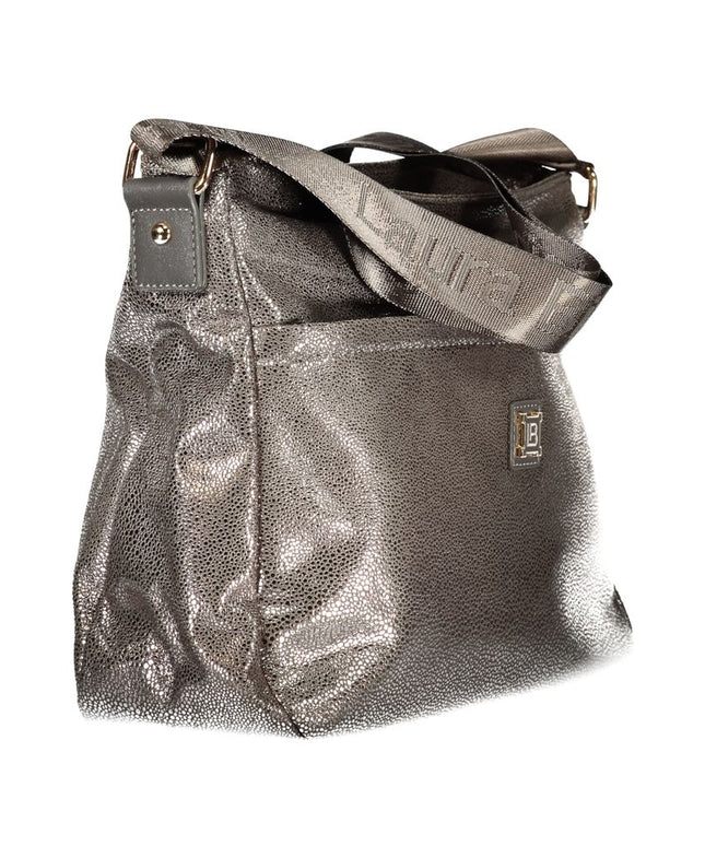 Laura Biagiotti Gray Polyester Women Handbag