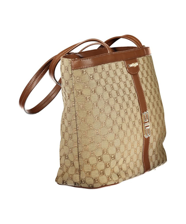Laura Biagiotti Beige Polyester Women Handbag