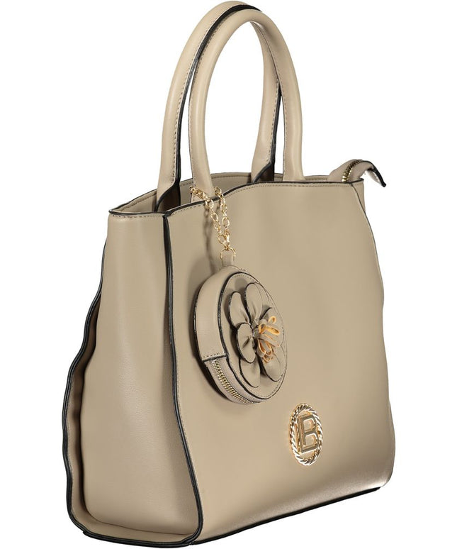 Laura Biagiotti Beige PVC Women Handbag