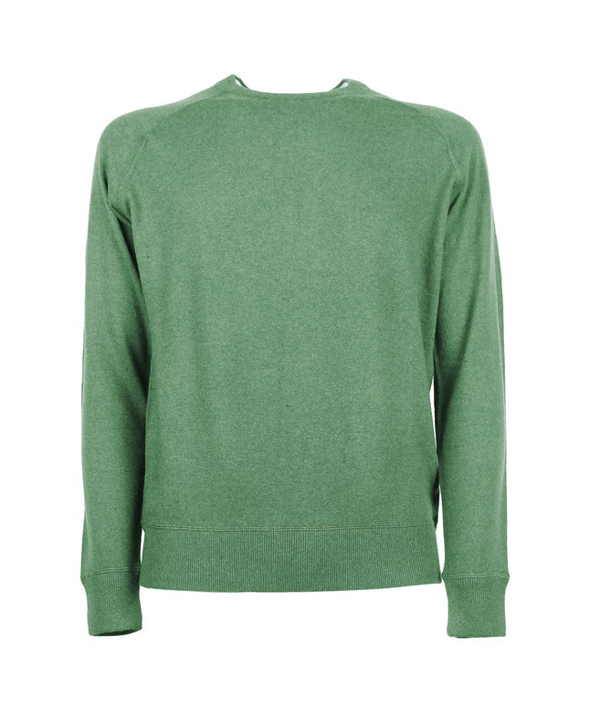 Emilio Romanelli Green Cashmere Men Sweater