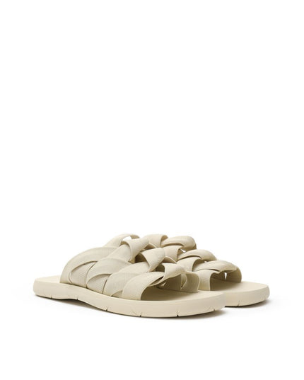 Bottega Veneta Beige Fabric Slipper