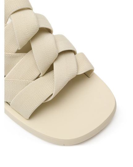 Bottega Veneta Beige Fabric Slipper