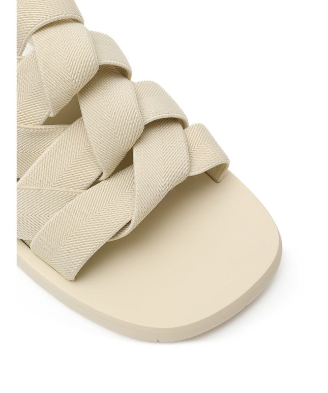 Bottega Veneta Beige Fabric Slipper