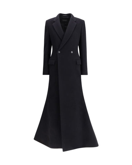 Balenciaga Oversized Godet double-breasted Coat