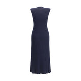 SA SU PHI Ribbed Cashmere Silk Sleeveless Long Dress