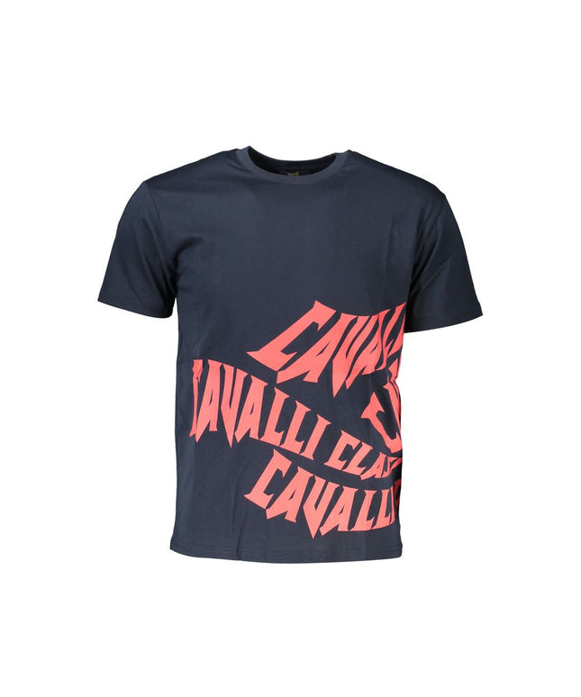 Cavalli Class Blue Cotton T-Shirt