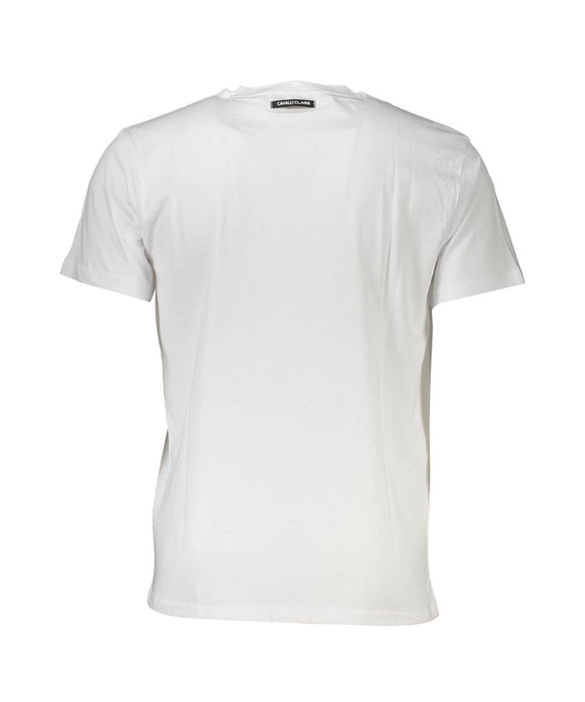 Cavalli Class White Cotton T-Shirt