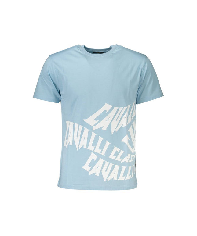Cavalli Class Blue Cotton T-Shirt
