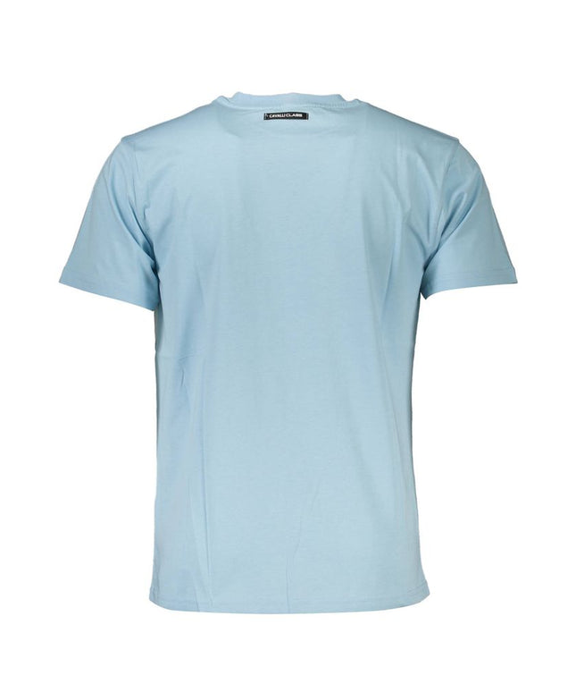 Cavalli Class Blue Cotton T-Shirt