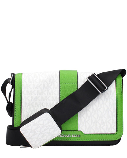 Michael Kors White Fabric Crossbody Bags