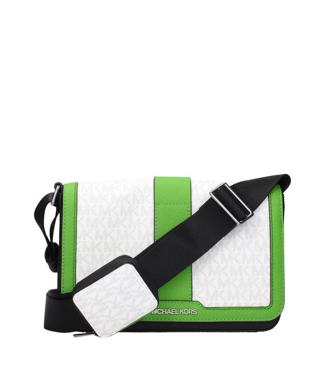 Michael Kors White Fabric Crossbody Bags