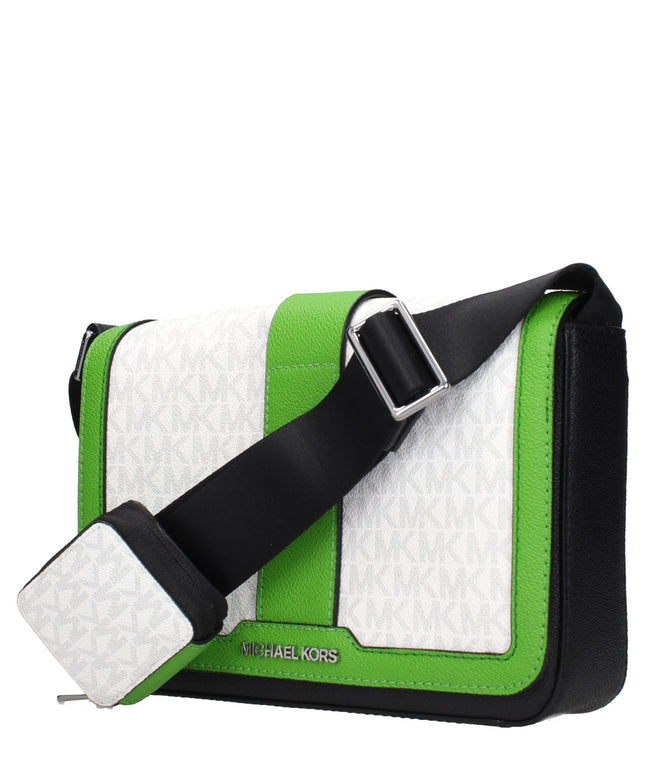 Michael Kors White Fabric Crossbody Bags
