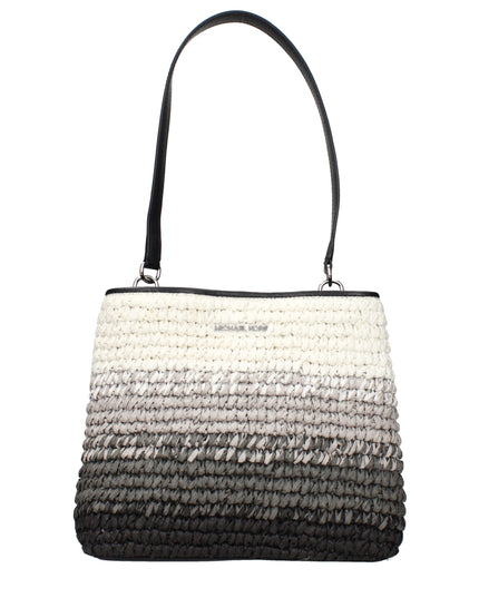 Michael Kors Black Raffia Shoulder Bags