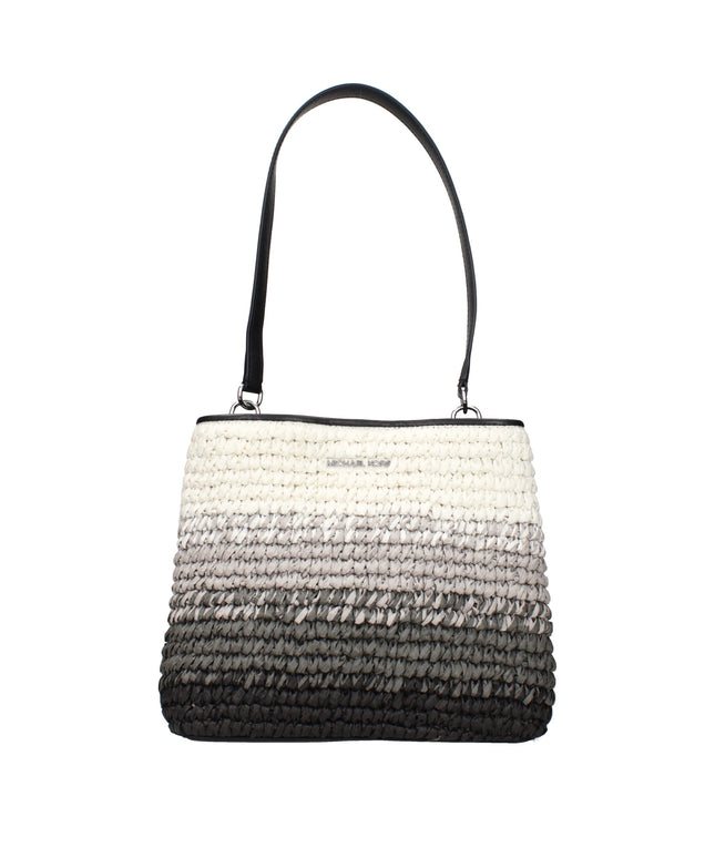 Michael Kors Black Raffia Shoulder Bags