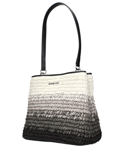 Michael Kors Black Raffia Shoulder Bags