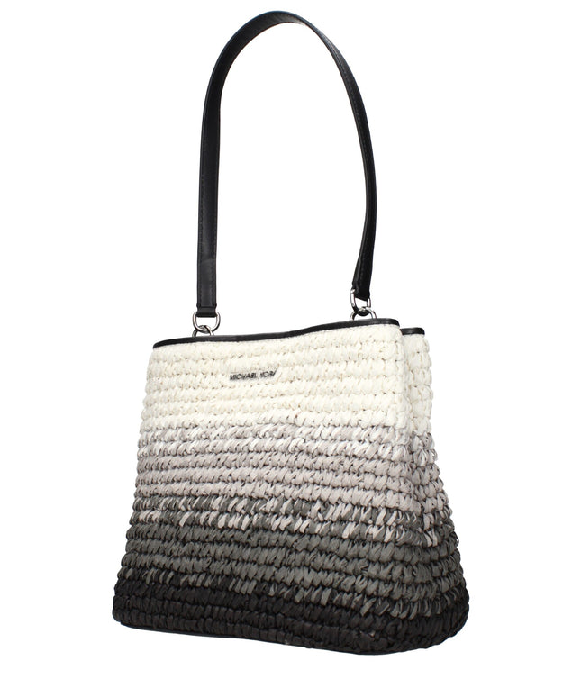 Michael Kors Black Raffia Shoulder Bags