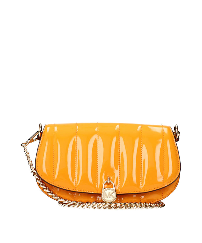 Michael Kors Orange Leather Crossbody Bags
