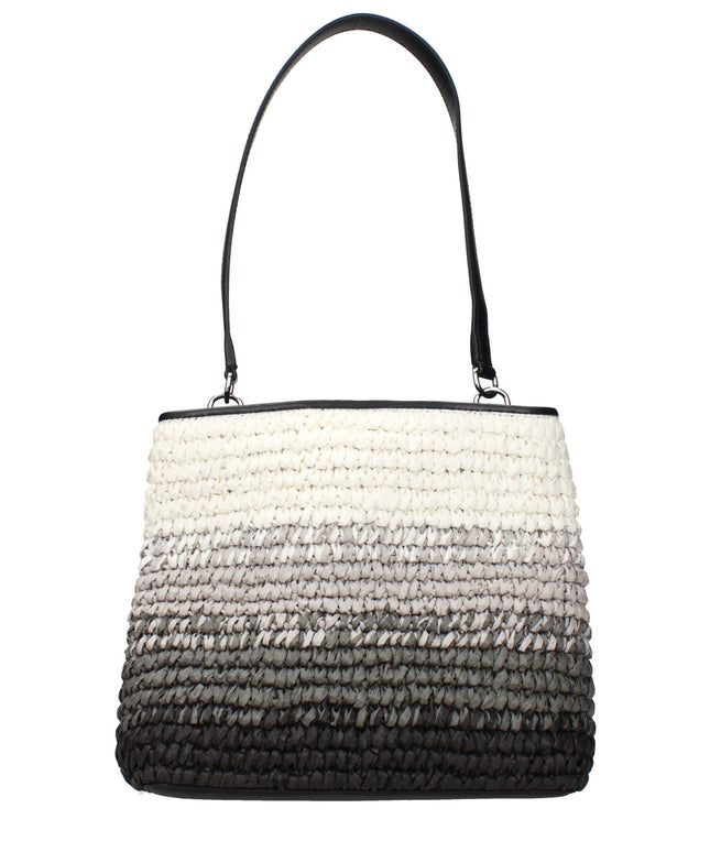 Michael Kors Black Raffia Shoulder Bags