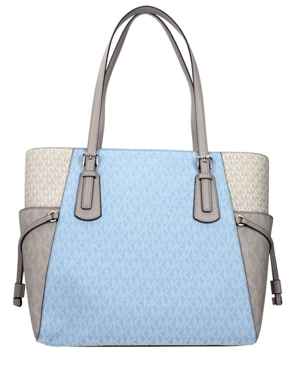 Michael Kors Light Blue Fabric Shoulder Bags