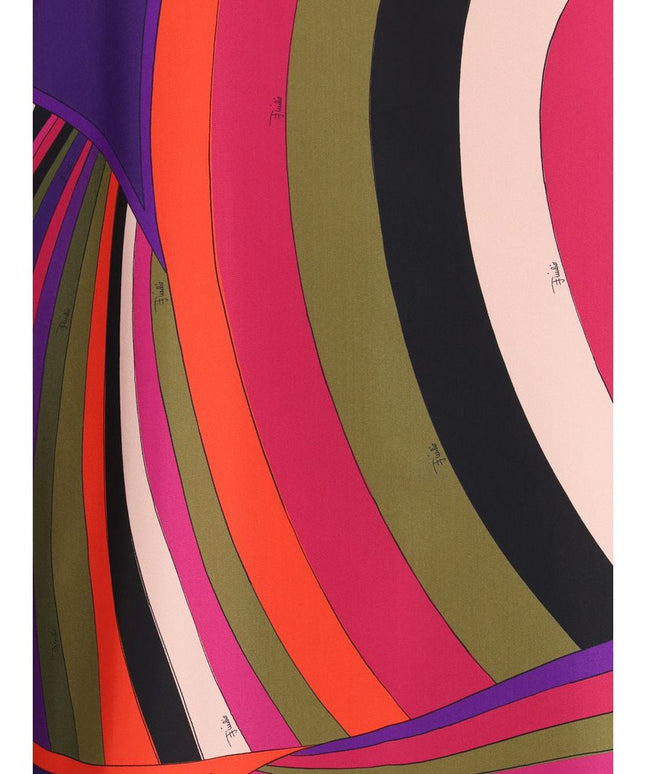 Emilio Pucci Short Caftan in silk with Marmo print