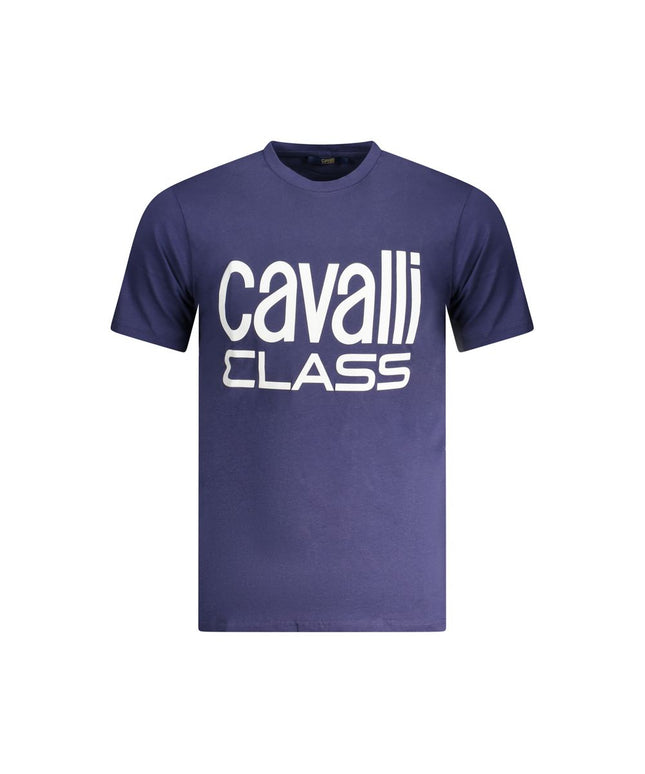 Cavalli Class Blue Cotton T-Shirt