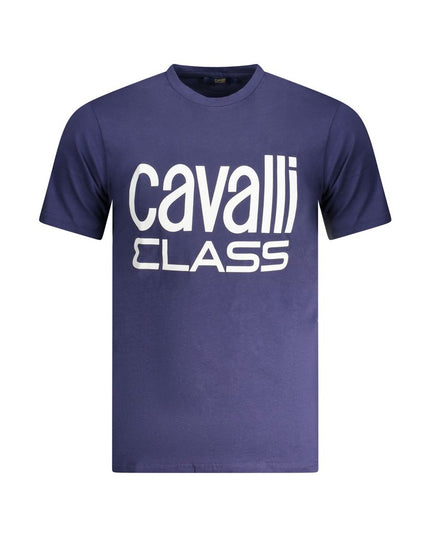 Cavalli Class Blue Cotton T-Shirt