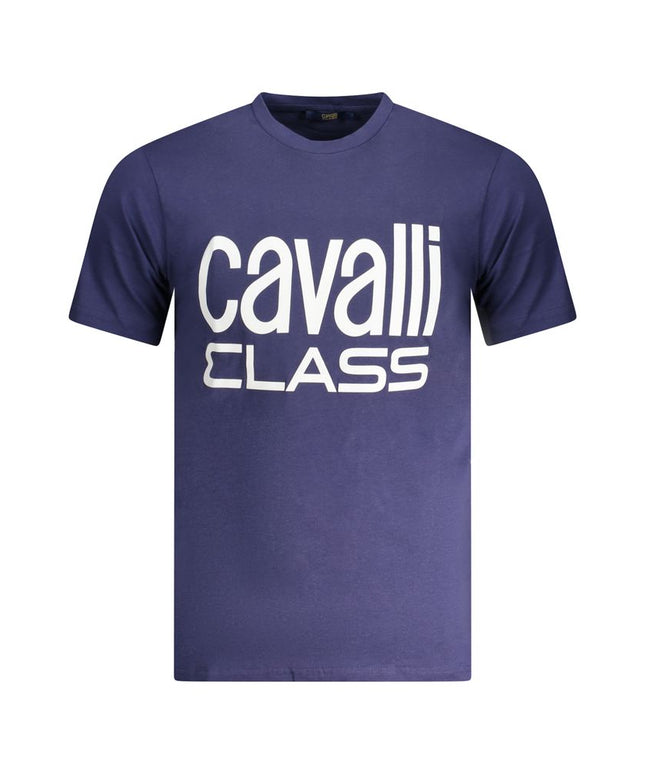 Cavalli Class Blue Cotton T-Shirt
