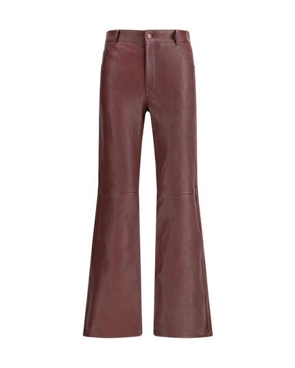 Chloé Flared lambskin leather trousers