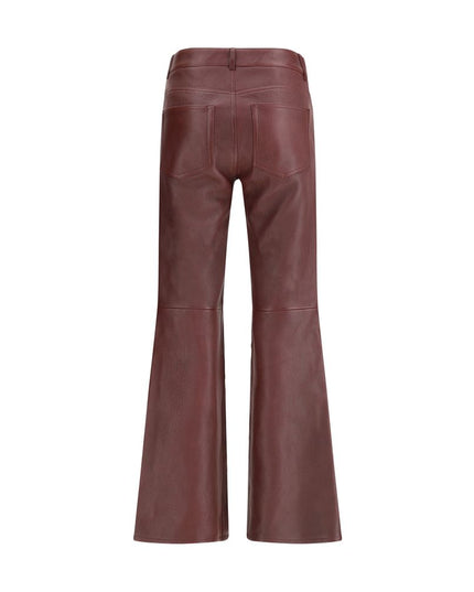 Chloé Flared lambskin leather trousers