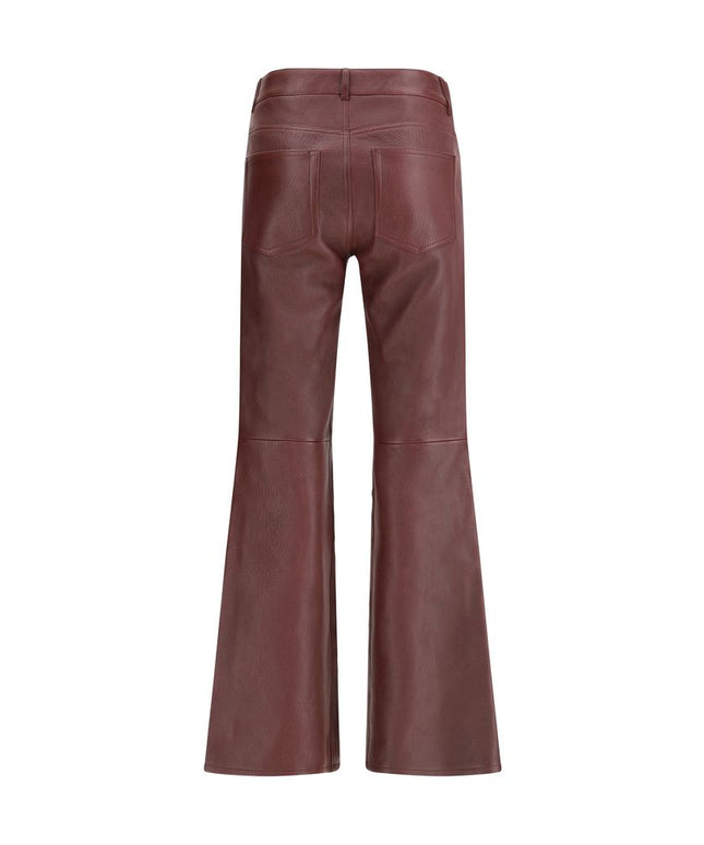 Chloé Flared lambskin leather trousers