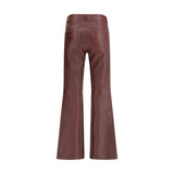 Chloé Flared lambskin leather trousers