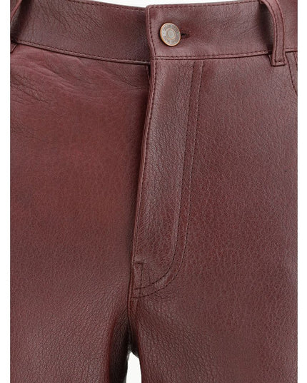Chloé Flared lambskin leather trousers
