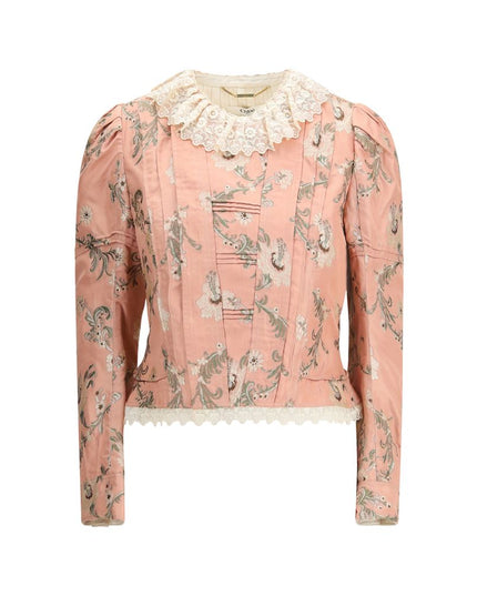 Chloé Fitted Jacket in jacquard taffeta and lace